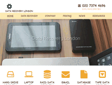 Tablet Screenshot of datarecoverylondon.co.uk